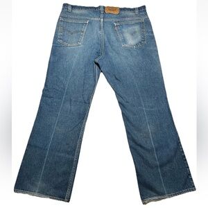 Levis 517 Vintage Orange Tab Men’s Bootcut Flare Blue Worn Jeans Act 40 X 30